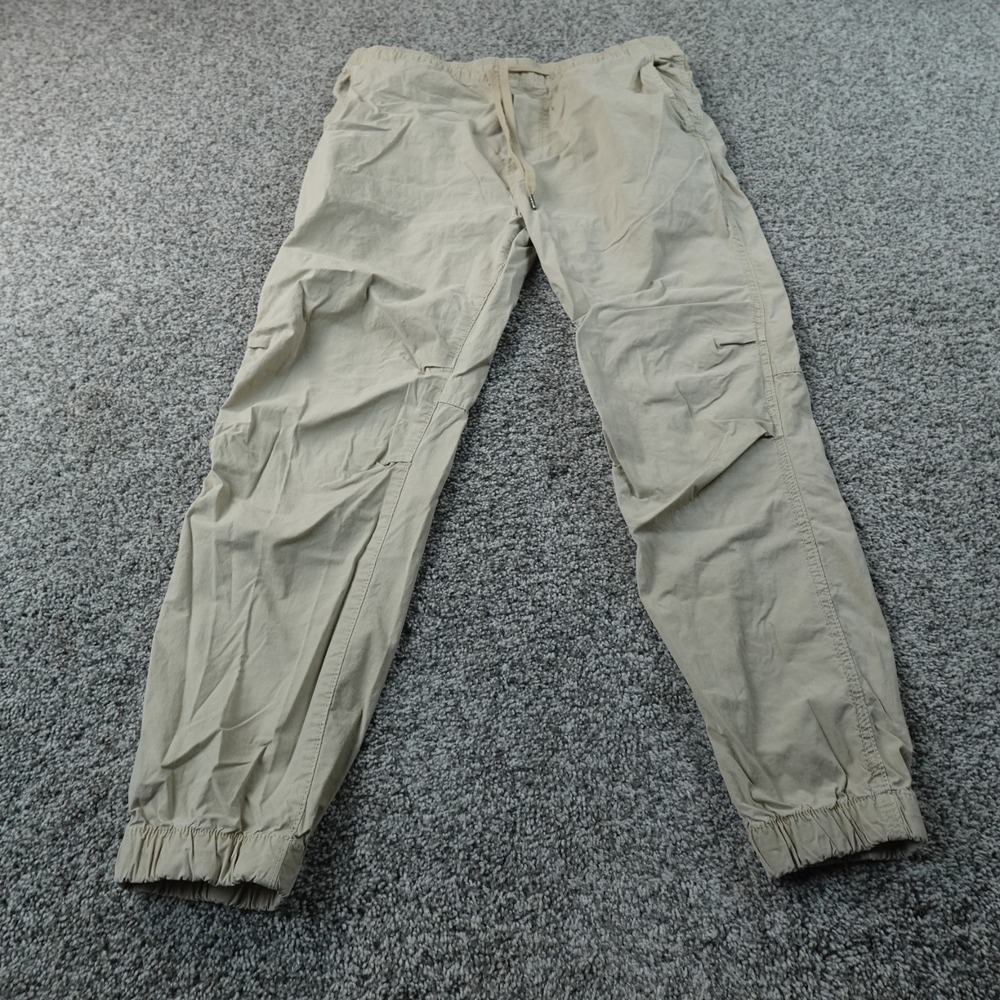 American Eagle Pants Mens M Beige Tan Khaki Flex Chino Jogger Drawstring Stretch